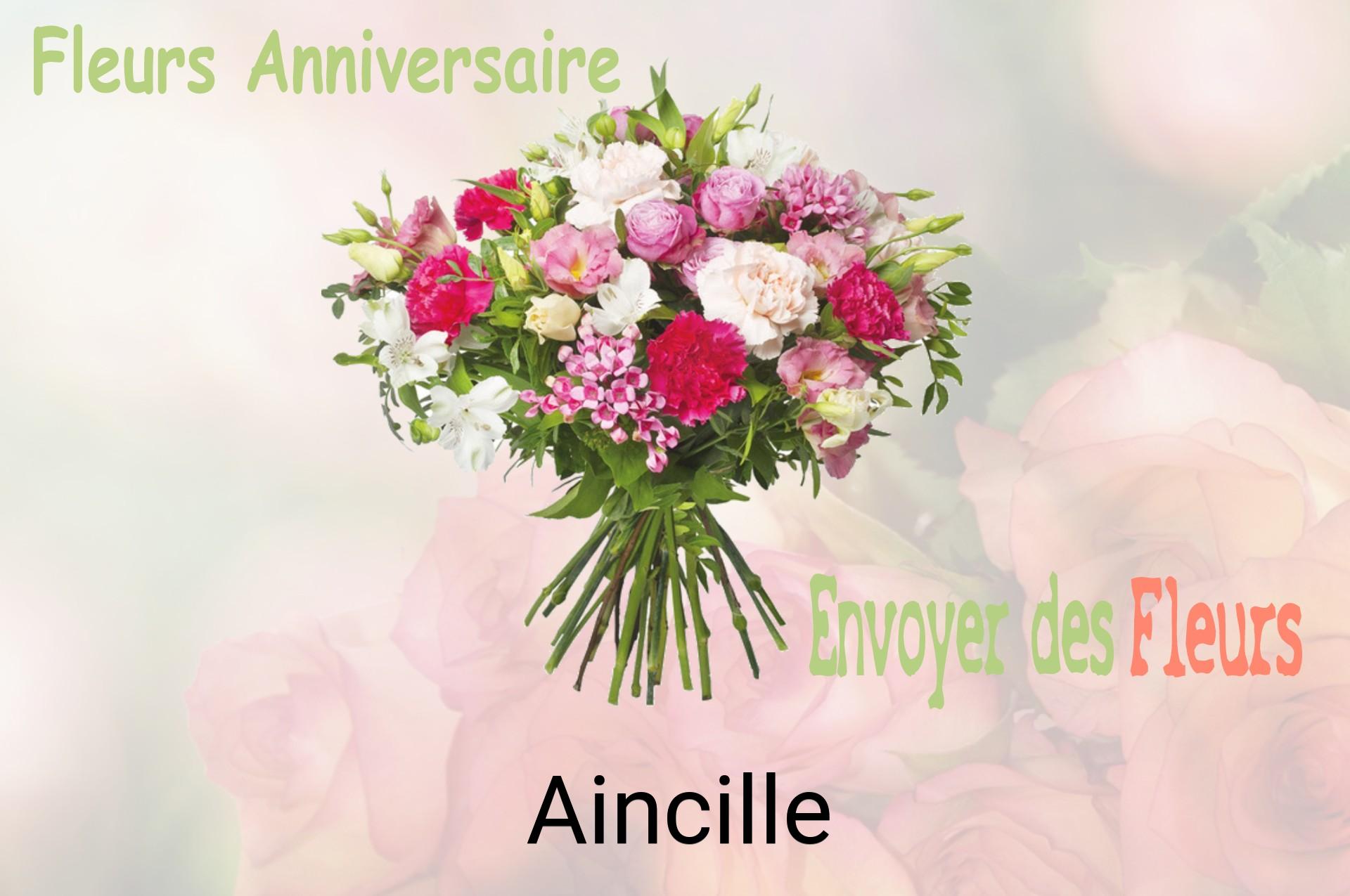 Bouquet de fleurs d’anniversaire livré à Aincille